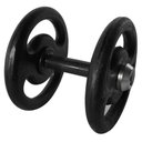 Ver imagem 1 de Dumbbell Pintado Pegada Emborrachada Academia Fitness 12kg