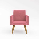 Ver imagem 4 de Kit 8 Cadeiras Poltronas Decorativa - Escritório - Recepção Cor:Rosa