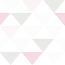 Ver imagem 1 de Papel de Parede Geométrico Triângulos Claros - 3,30x0,50m