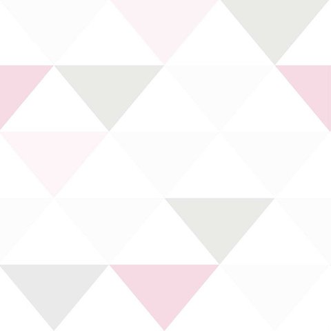 Papel de Parede Geométrico Triângulos Claros - 3,30x0,50m