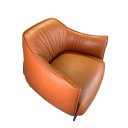 Ver imagem 3 de Poltrona Confortável Estofada em Couro Pu Caramelo Design Exclusivo