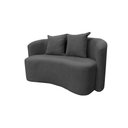 Ver imagem 4 de Sofá Decorativo Montreal 180cm Orgânico Suede Cinza