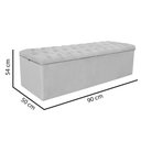 Ver imagem 3 de Calçadeira com Baú Estofada Espanha 90cm Solteiro para Cama Box Corino Preto - Gat Magazine