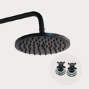 Ver imagem 1 de Chuveiro Ducha Latão Vintage Preto Óleo Retrô com Porcelana