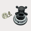 Ver imagem 3 de Chuveiro Ducha Latão Vintage Preto Óleo Retrô com Porcelana