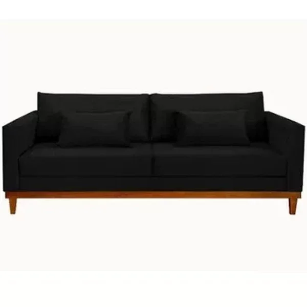 Sofá Chesterfield London 2,30 - Veludo Preto / Decoracao , Sala estar, tv, recepção, consultorio