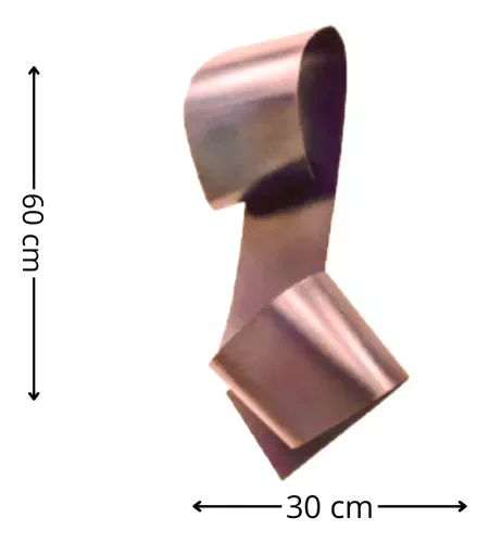 Ver imagem 2 de Decoração Escultura de Parede de Metal Exclusivo no Brasil Home Decor Cobre