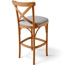 Ver mais imagens de Kit 02 Banquetas Altas Cozinha Bancada Bar Sala de Jantar Estofada Ávila L02 Linho Cinza - Lyam Lyam