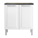 Ver imagem 1 de Balcão de Cozinha Itatiaia Tarsila para Cooktop 5 Bocas 2 Portas Branco IG2A-80