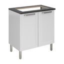 Ver imagem 2 de Balcão de Cozinha Itatiaia Tarsila para Cooktop 5 Bocas 2 Portas Branco IG2A-80