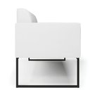 Ver imagem 7 de Sofá Namoradeira Base Industrial Preto Marisa Corino D03 - D\'rossi Cor Branco