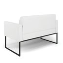 Ver imagem 6 de Sofá Namoradeira Base Industrial Preto Marisa Corino D03 - D\'rossi Cor Branco