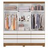 Guarda-Roupa Roupeiro 3 Portas Mark Naturale Branco - 3