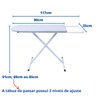 Tábua de Passar Roupa Dobrável e Regulável Reforçada X - 3