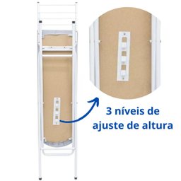 Tábua de Passar Roupa Dobrável e Regulável Reforçada X - 5