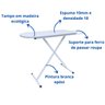 Tábua de Passar Roupa Dobrável e Regulável Reforçada X - 4