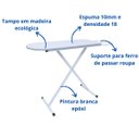Ver imagem 4 de Tábua de Passar Roupa Dobrável e Regulável Reforçada X