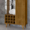 Ver imagem 5 de Cristaleira de Vidro 2 Portas Led Ripado Naturalle Elba Bechara