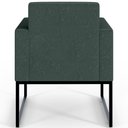 Ver imagem 2 de Poltrona para Sala e Recepção Base Fixa de Metal Helô Verde Musgo