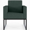 Ver mais imagens de Poltrona para Sala e Recepção Base Fixa de Metal Helô Verde Musgo