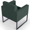 Ver imagem 3 de Poltrona para Sala e Recepção Base Fixa de Metal Helô Verde Musgo