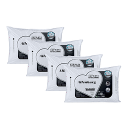 Kit 4 Travesseiros Altenburg Suporte Extra Firme Percal 180 Fios - 1