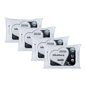 Kit 4 Travesseiros Altenburg Suporte Extra Firme Percal 180 Fios