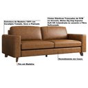 Ver imagem 3 de Sofá Decorativo 260cm Moscou PU Sintético Caramelo - Gran Belo