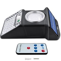 Luminaria Solar Spot Sensor de proximidade Led Controle 4 modos Balizador Spot Refletor Alta - 6