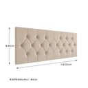 Ver imagem 5 de Painel Cabeceira Luxo Capitonê Queen Size Elisa Estofada Decoração Fixação Parede:Areia