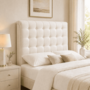 Ver imagem 4 de Cabeceira Ana Estofada Veludo p/ Cama Box Casal King 195cm Quarto