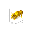 Ver imagem 2 de Estatua Escultura Enfeite Decorativo Touro Wall Street 30cm:dourado