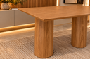 Ver imagem 2 de Mesa de Jantar Retangular 170x100cm - Dupla Base Cilíndrica Nix Designer