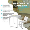 Ver imagem 3 de Mesa Infantil com Cadeira para Criança Mesa de Atividades Estudos e Desenho com Mdf - Branco