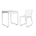 Ver imagem 6 de Mesa Infantil com Cadeira para Criança Mesa de Atividades Estudos e Desenho com Mdf - Branco