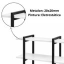 Ver imagem 5 de Prateleira Nicho Suspenso Industrial Preto para 2 Madeiras