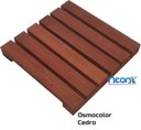 Ver imagem 2 de Deck de Madeira Modular 30x30 Cm Réguas 4 Cm com Pintura Neonx:osmocolor Cedro Semi Trans