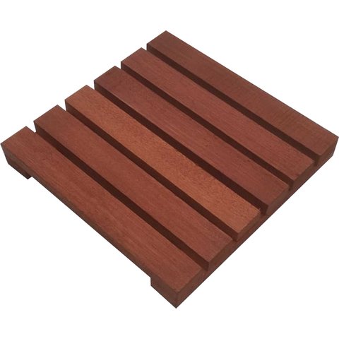 Deck de Madeira Modular 30x30 Cm Réguas 4 Cm com Pintura Neonx:osmocolor Cedro Semi Trans