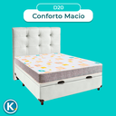 Ver imagem 4 de Kit Cama Box Bau + Cabeceira + Colchão Casal D20 - D20 - Inducol