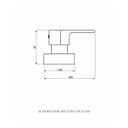 Ver imagem 2 de Acabamento de Registro Base Deca 1/2 e 3/4 e 1 (pequeno) Rose Fosco - Led Perflex