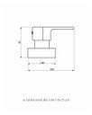 Ver imagem 2 de Acabamento de Registro Base Deca 1/2 e 3/4 e 1 (pequeno) Rose Fosco - Led Perflex