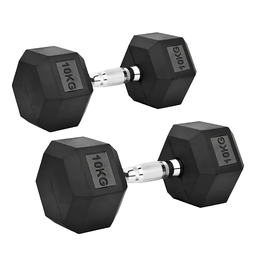 Fit Halter com Borracha / Barra de Metal - 10kg - 1