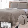 Colcha Ultrassonica Basics 2,80 X 2,60 King Kaki Areia - 3