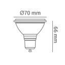 Ver imagem 4 de Lampada Led 7w Ar70 Gu10 Branco Quente 3000k Bivolt