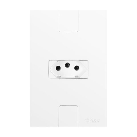 Tomada 2p+t 20a 250v Placa 4x2 Caprice Pluzie:branca