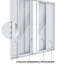 Ver imagem 7 de Porta Balcão de Alumínio 4 Folhas Móveis e 2 Fixas com Fecho Embutido 215x200cm Lucasa Ideale Branco