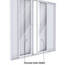Ver imagem 6 de Porta Balcão de Alumínio 4 Folhas Móveis e 2 Fixas com Fecho Embutido 215x200cm Lucasa Ideale Branco