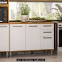 Ver imagem 2 de Balcão de Cozinha para Pia 120cm Rita Freijó/off Acetinado Z44 - Mpozenato