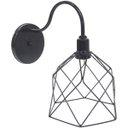 Ver imagem 1 de Luminária Arandela de Parede Aramada Cálice Industrial Retro Preta Agp Ilumini Vintage