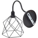 Ver imagem 5 de Luminária Arandela de Parede Aramada Cálice Industrial Retro Preta Agp Ilumini Vintage